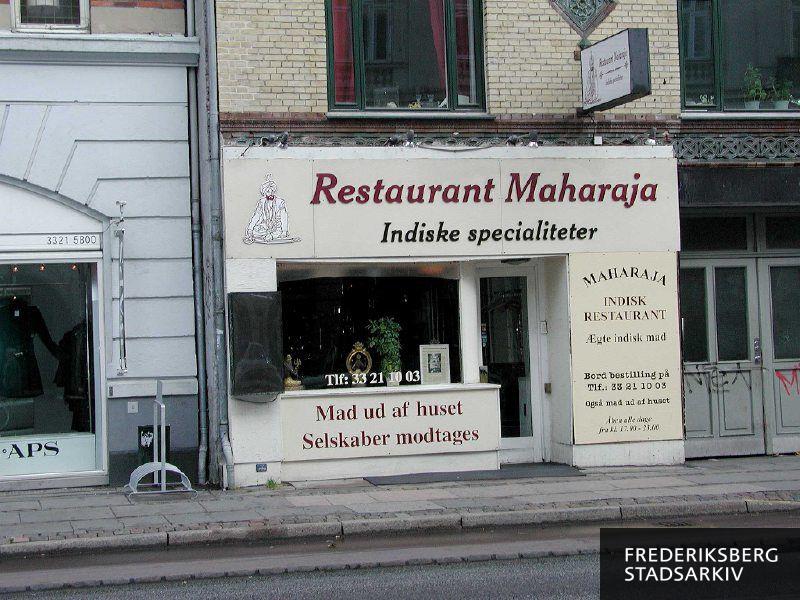 Restaurant Maharaja med indiske specialiteter og også mad ud af huset