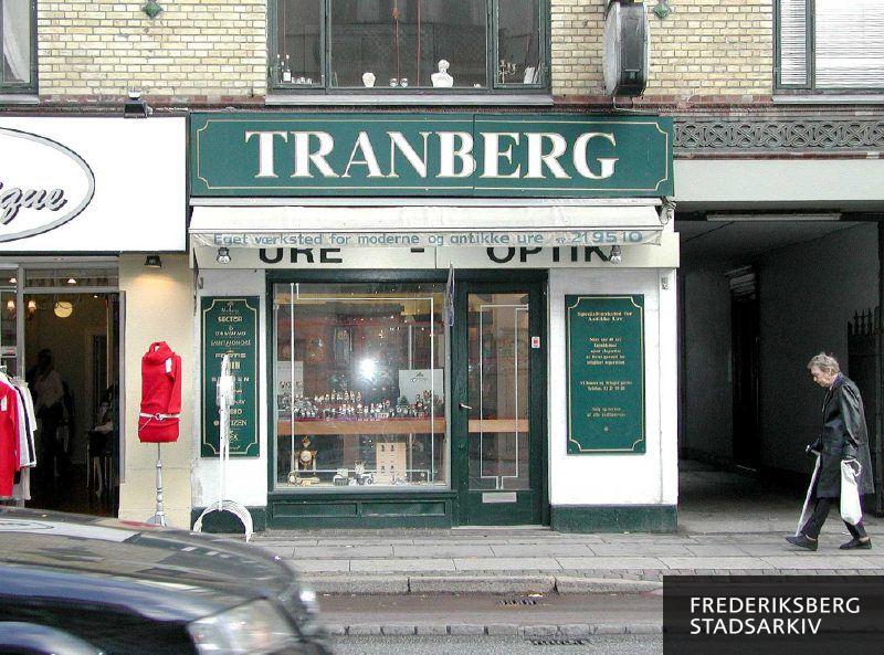 Butiksfacaden til Tranberg - ure og optik