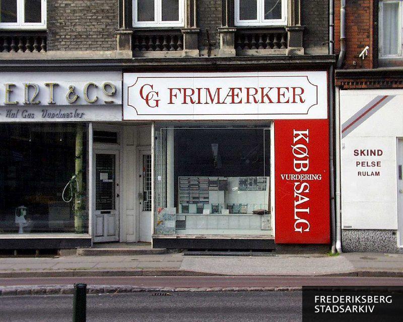 Frimærkehandels butiksfacade C.G. Frimærker i 2006
