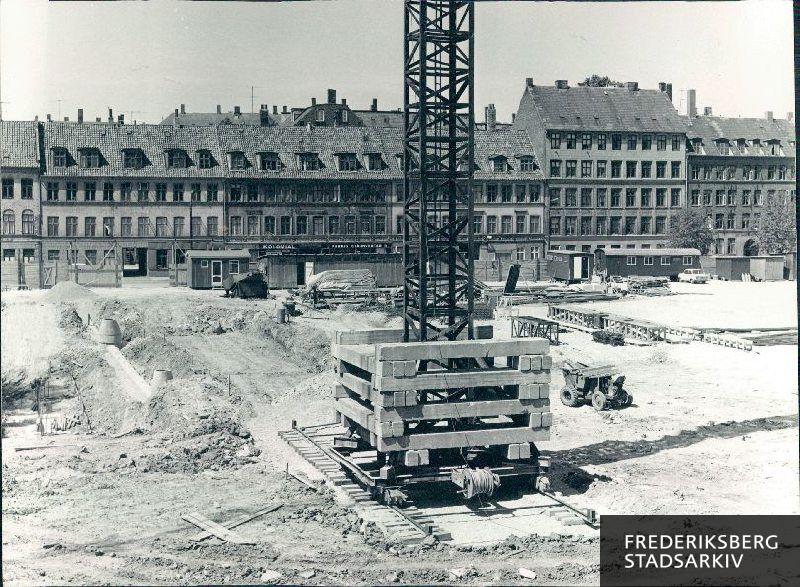 Fundamentet og kælder udgraves til det nye Frederiksberg Rådhus Smallegade 1