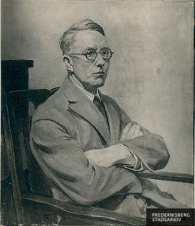 Portræt af Johannes V. Jensen