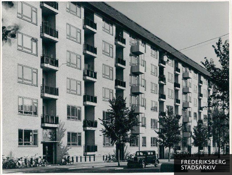 Udsnit af boligbebyggelsen 'Finsensgård' opført i 1952 af K.A.B.