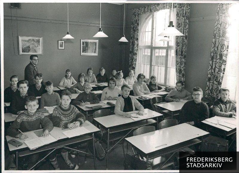 Skolen på Nyelandsvej. 1959-60.  6 Ha.