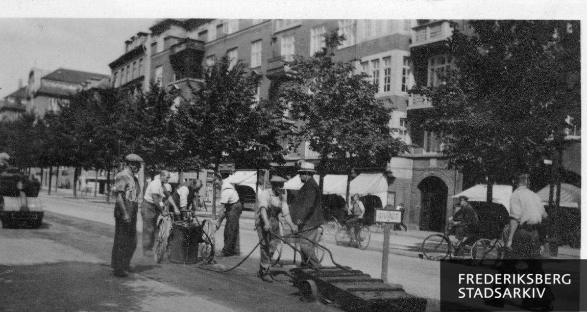 Vejarbejde på Frederiksberg Allé