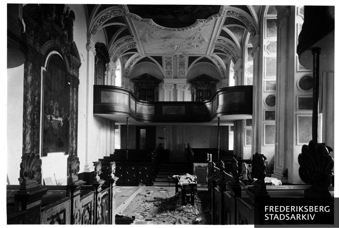 Fra genindretningen af Frederiksberg Slotskirke