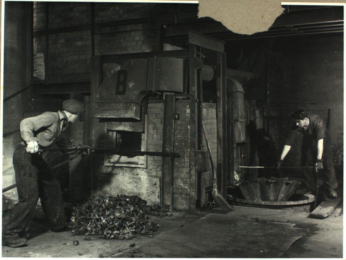 Interiør fra én af fabrikshallerne på Paul Bergsøe og Søns Metalvarefabrik