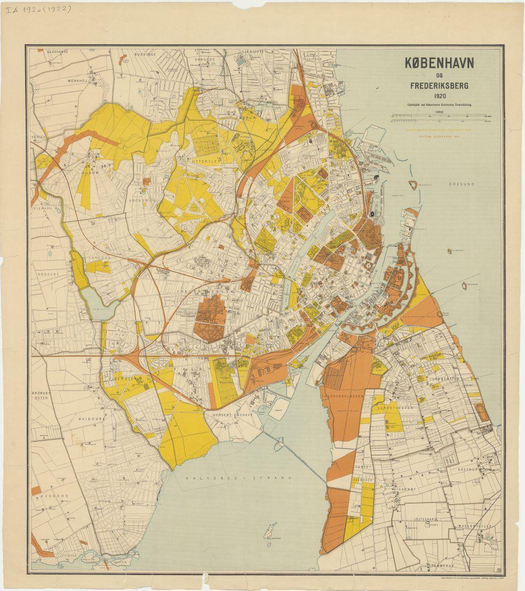 Kort over Københavns kommunes og statens ejendomme kbhbilleder.dk
