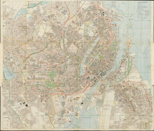 Kort over København og nordlige omegn