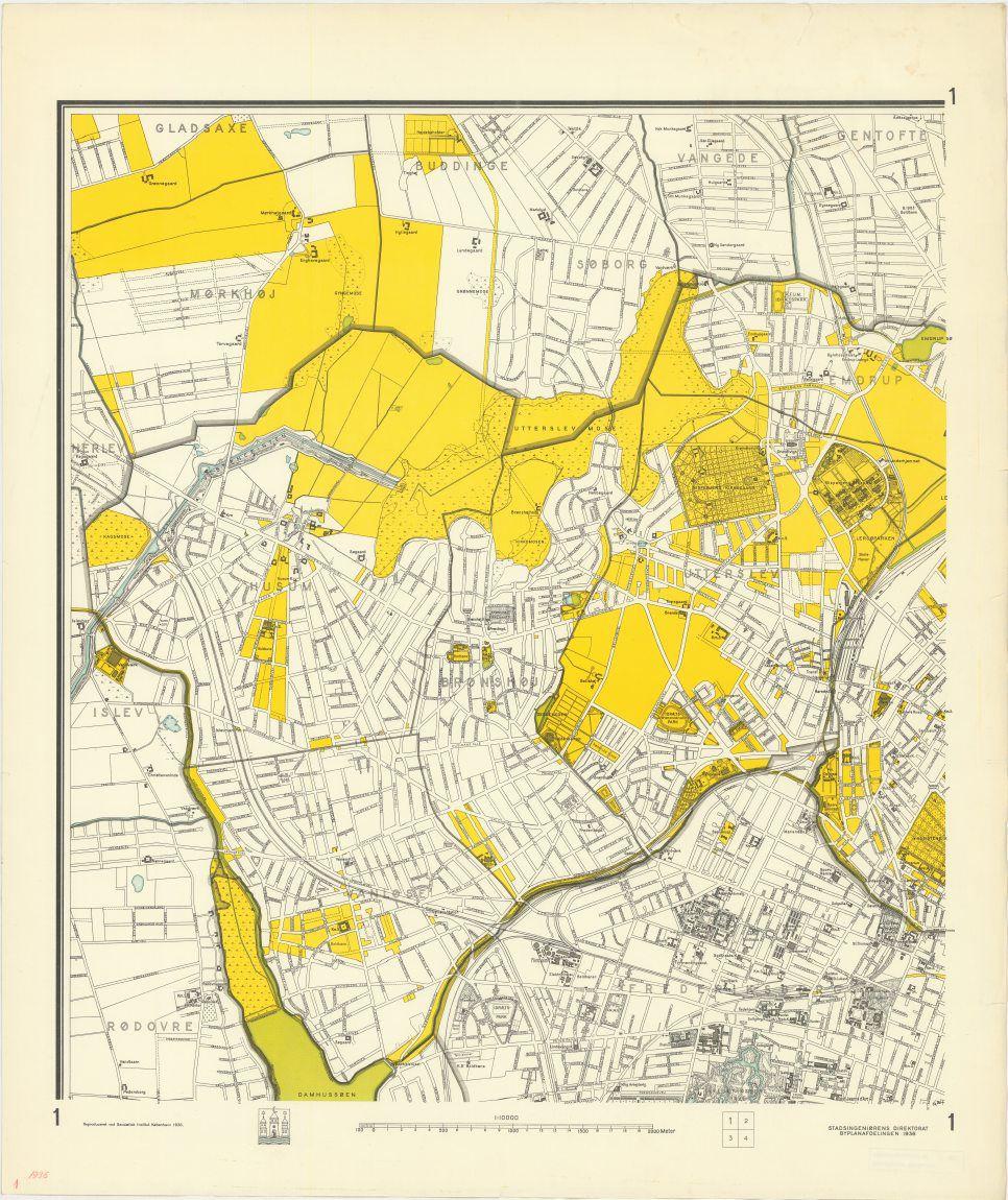 Kort over Københavns kommunes ejendomme - del 1