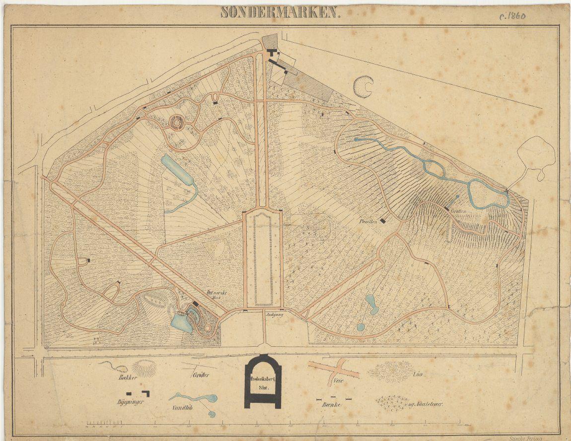 Kort over Søndermarken