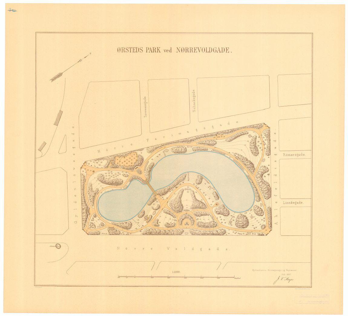 Ørsteds Park ved Nørrevoldgade