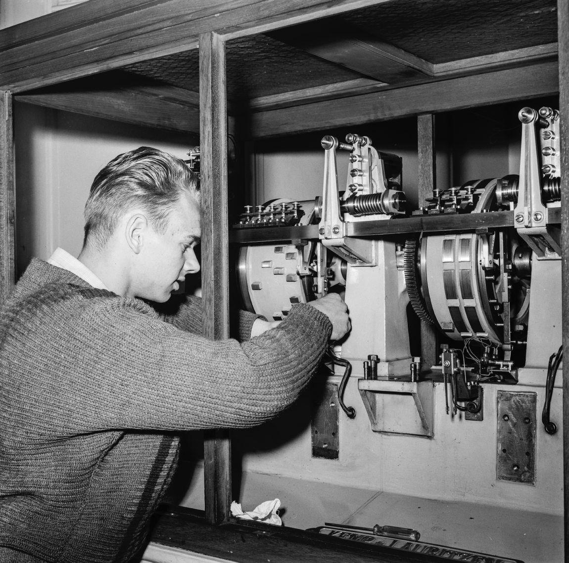 Rådhusklokken under reparation