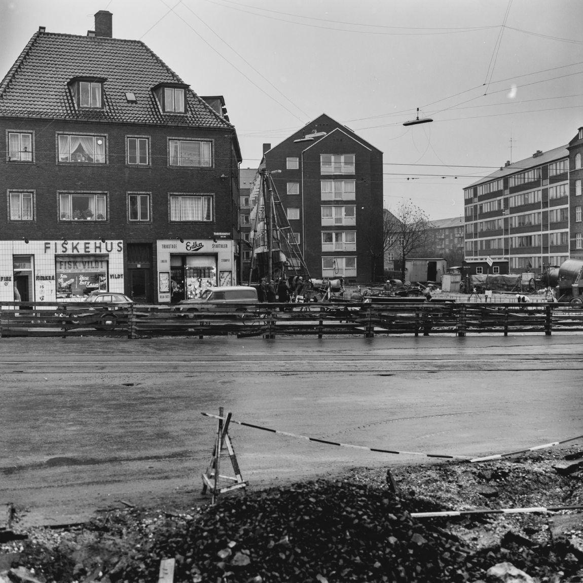 Vejarbejde på Borups Allé