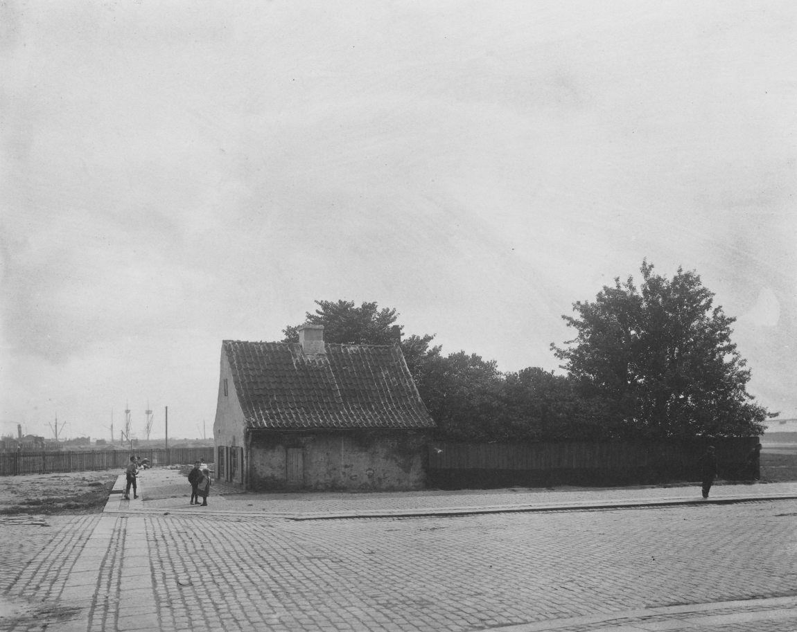 Vagthus ved tømmerpladserne ved Tietgensgade