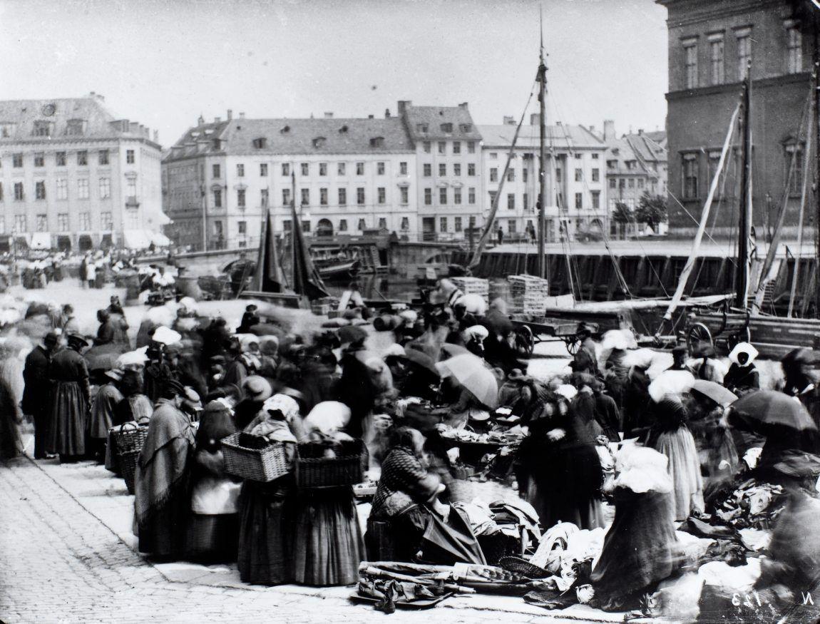 Fiskerkoner på Gammel Strand