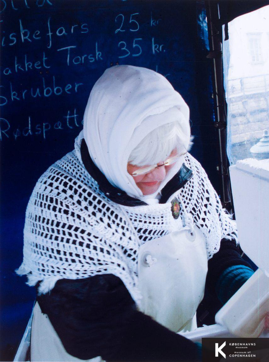 Fiskerkoner og handlende på Gammel Strand