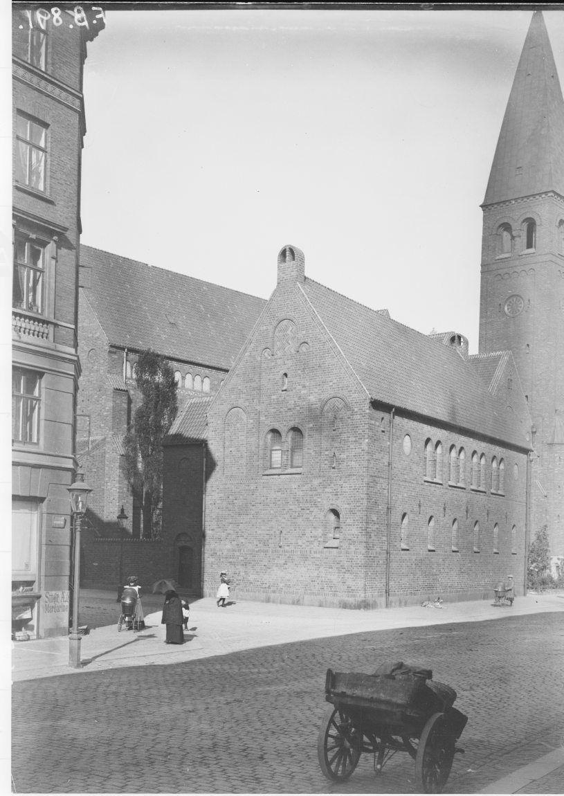Øster Farimagsgade. Andreas kirken set fra Gothersgade