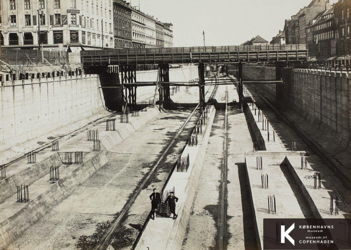 Anlægget af Boulevardbanen, station