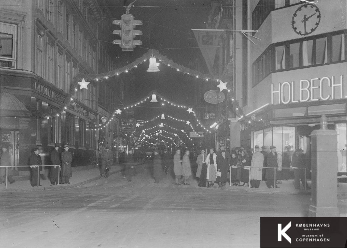 Købmagergade med juleudsmykning