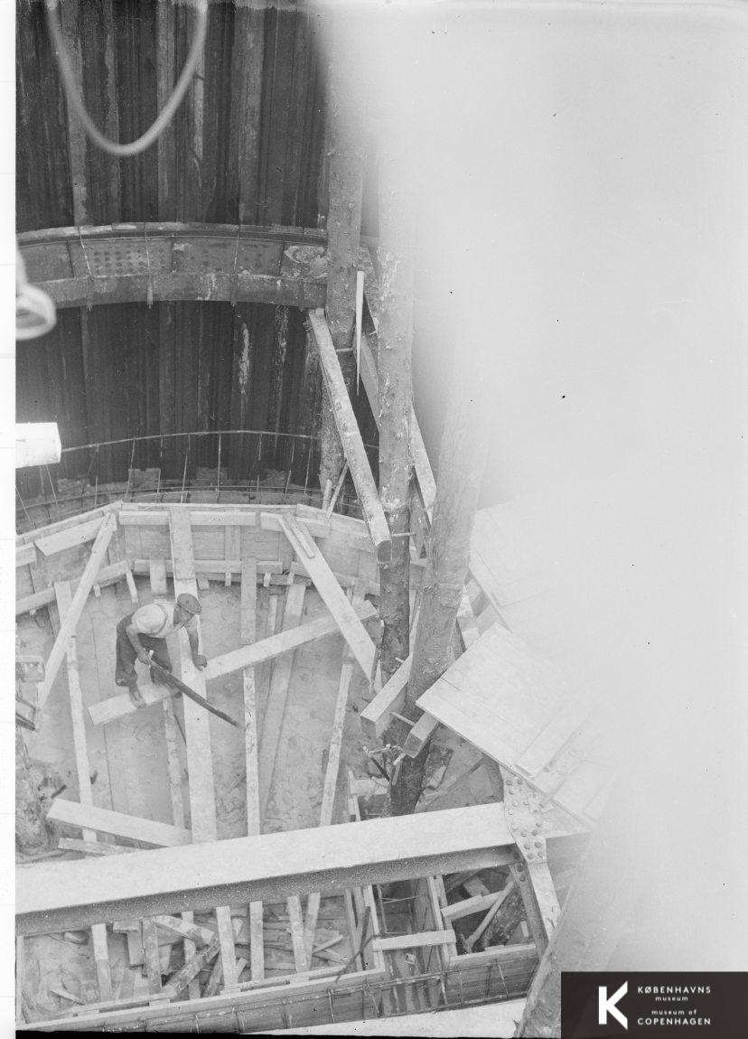 Storstrømsbroen under opførelse