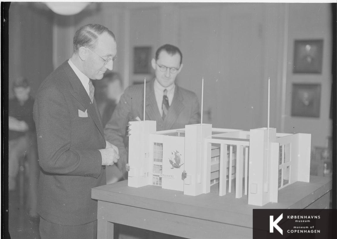 Modellen Til Den Danske Pavillon Ved Verdensudstillingen I Paris 1937 ...