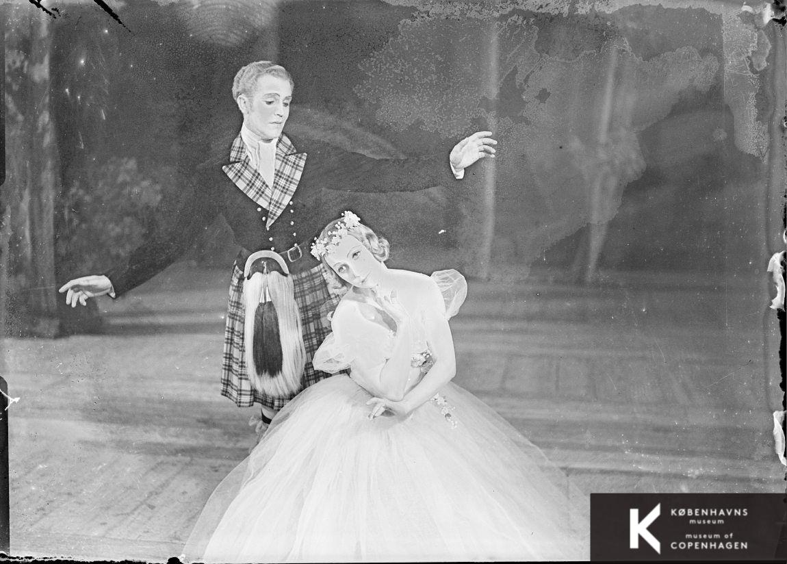 Scene fra balletten "Sylfiden"