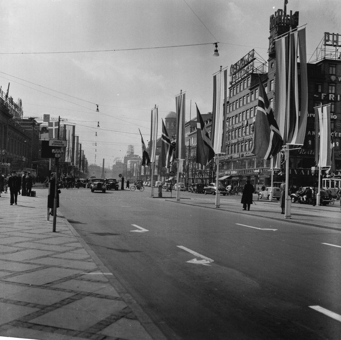Flag på Vesterbrogade